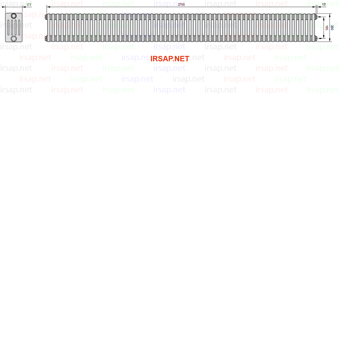 Радиатор IRSAP Tesi 50260/60 T02 CL 01